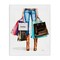 Stupell Industries Shopping Bags Cowgirl Canvas Wall Art Design by Amanda Greenwood
